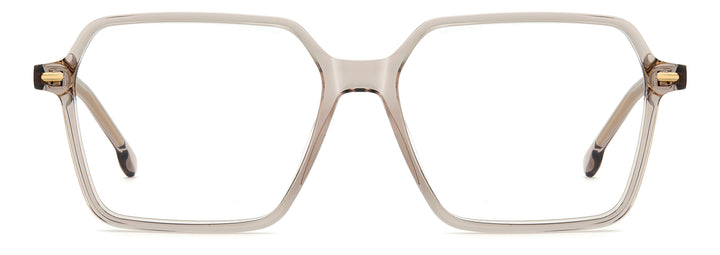 CARRERA CA 3092 beige nude, vista frontal con varillas abiertas 