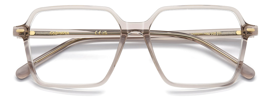 CARRERA CA 3092 beige nude, vista frontal con varillas plegadas 
