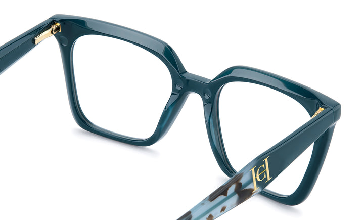CAROLINA HERRERA HER 0376/C verde azulado, vista posterior sin clip solar 