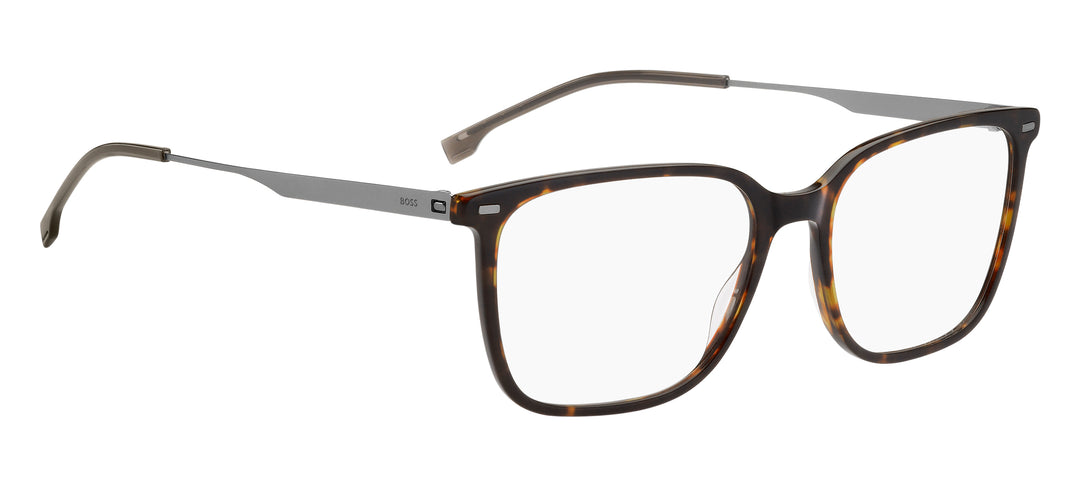 BOSS 1696 havana y gris, ángulo alternativo de tres cuartos 