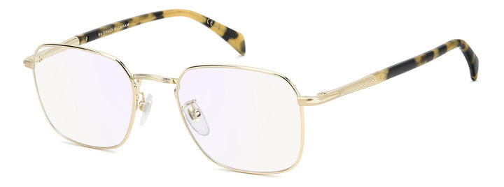 DAVID BECKHAM DB 1204 dorado y havana miel, vista principal de tres cuartos 