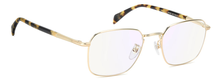 DAVID BECKHAM DB 1204 dorado y havana miel, ángulo alternativo de tres cuartos 