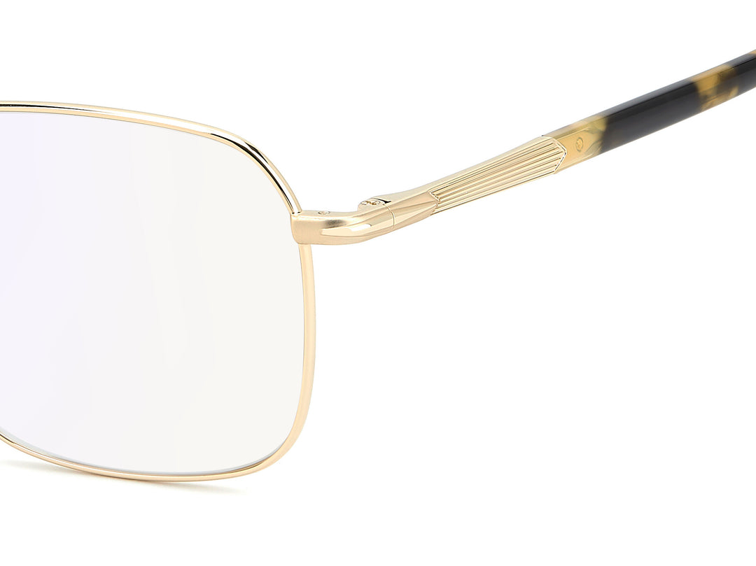 DAVID BECKHAM DB 1204 dorado y havana miel, detalle del logotipo y la bisagra 