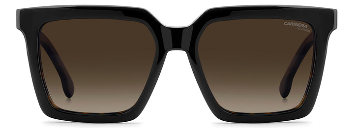 CARRERA CA 3080/C negro y havana, vista frontal con clip colocado 