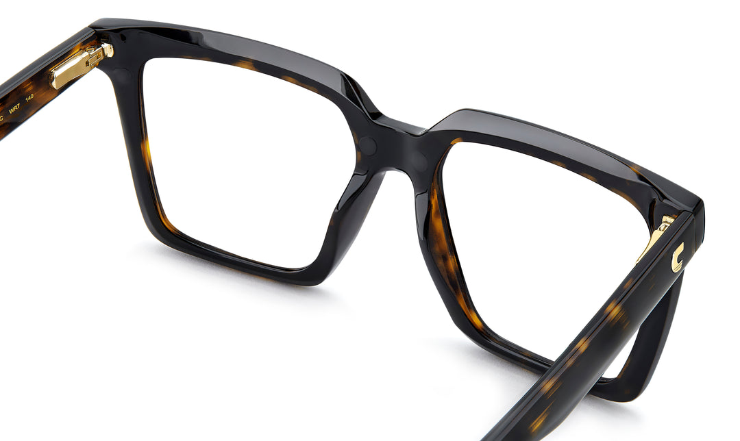 CARRERA CA 3080/C negro y havana, vista posterior en ángulo sin clip 