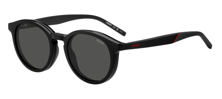 HUGO HG 1330/CS2 negro, vista de tres cuartos con el primer clip solar 