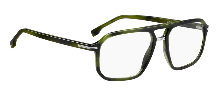 BOSS 1728 verde veteado, ángulo alternativo de tres cuartos 