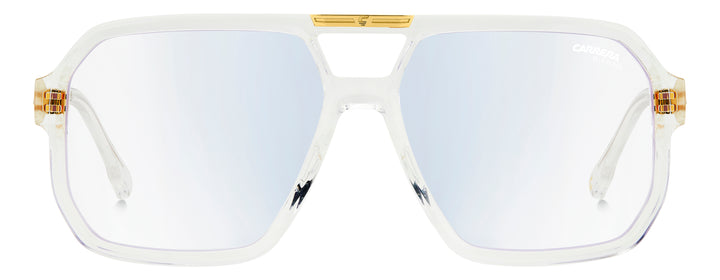 CARRERA CA VICTORY C 01/BB transparente y dorado, vista frontal con varillas abiertas 