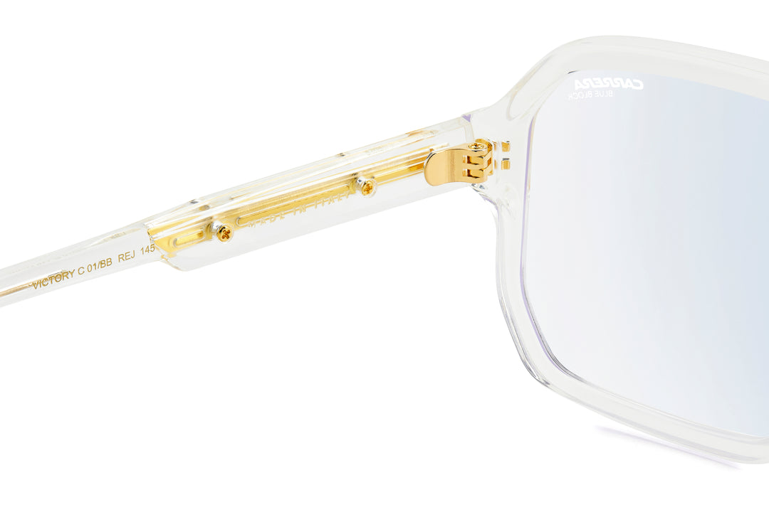 CARRERA CA VICTORY C 01/BB transparente y dorado, detalle interior de la varilla 