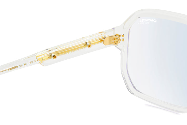 CARRERA CA VICTORY C 01/BB transparente y dorado, detalle interior de la varilla 