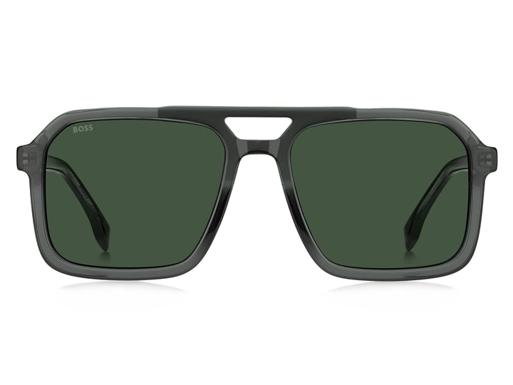BOSS 1894/S verde, vista frontal con varillas abiertas 