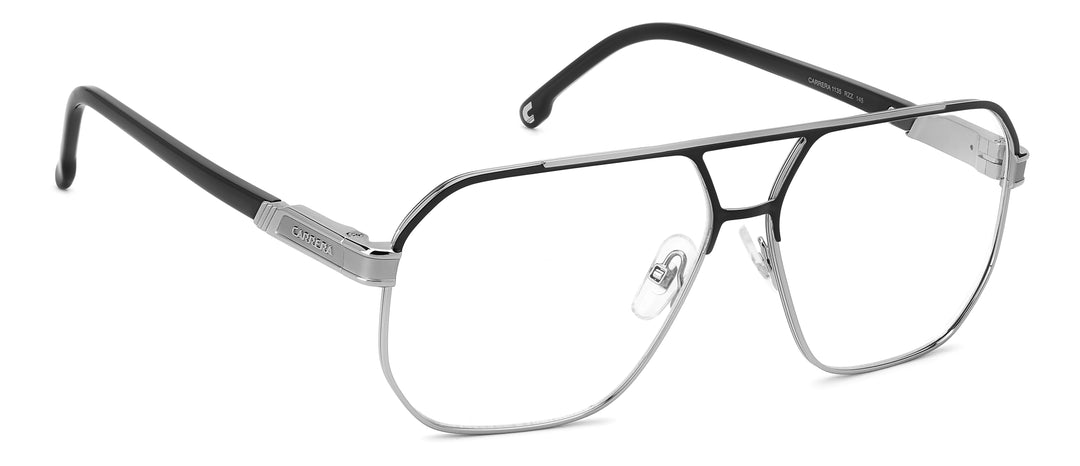 CARRERA CA1135 negro mate y gris oscuro, ángulo alternativo de tres cuartos 