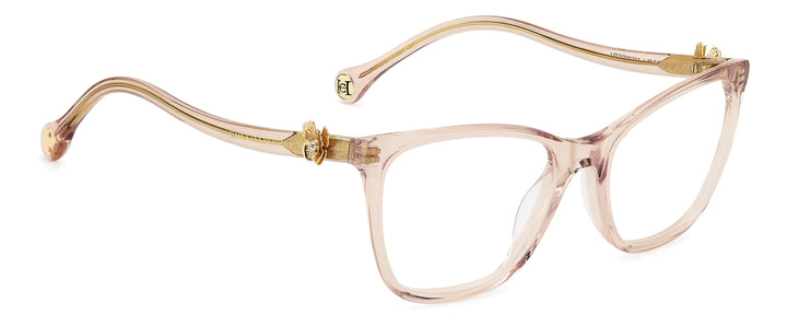 CAROLINA HERRERA HER 0395/G beige nude, ángulo alternativo de tres cuartos 