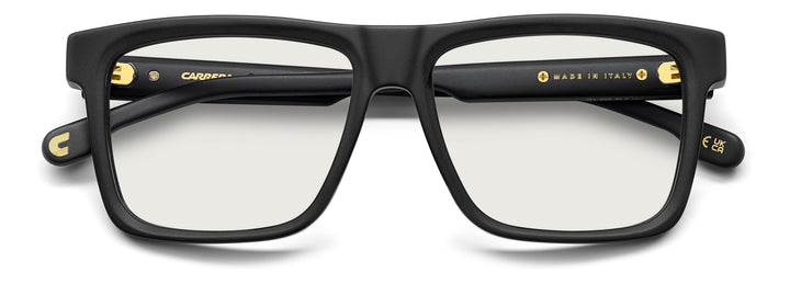 CARRERA CA VICTORY C 06 negro mate, vista frontal con varillas plegadas 