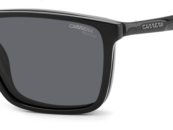 CARRERA CA4020/CS negro, detalle del logotipo y la bisagra 