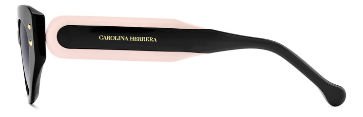 CAROLINA HERRERA HE0221/G/S negro y rosa, vista lateral 