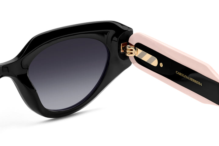 CAROLINA HERRERA HE0221/G/S negro y rosa, detalle interior de la varilla 