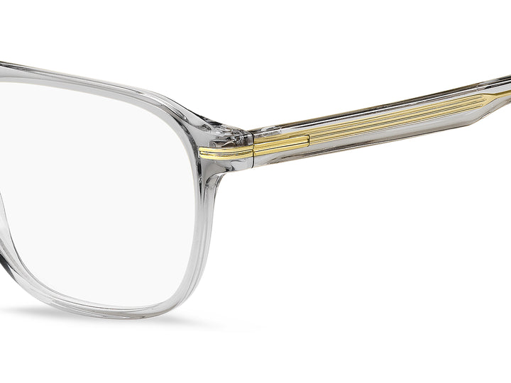 BOSS 1600 gris, detalle del logotipo y la bisagra 