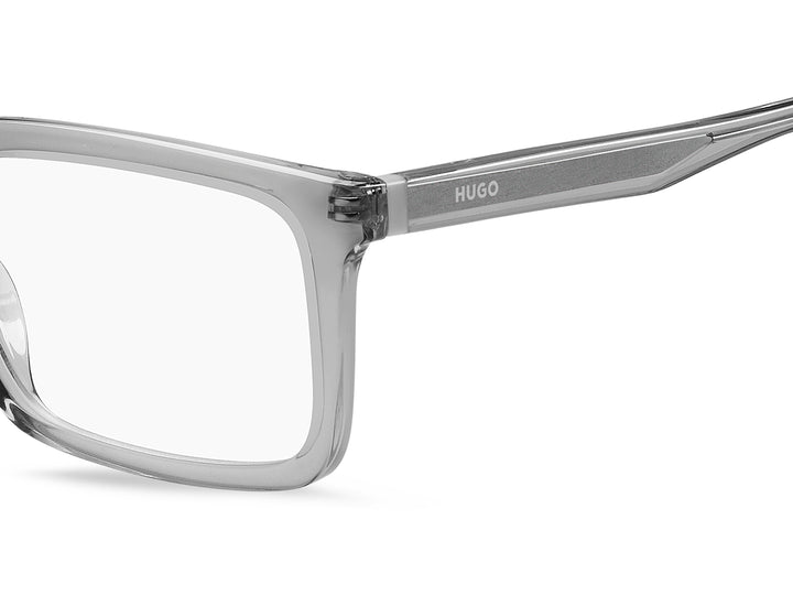 HUGO HG1317 gris, detalle del logotipo y la bisagra 