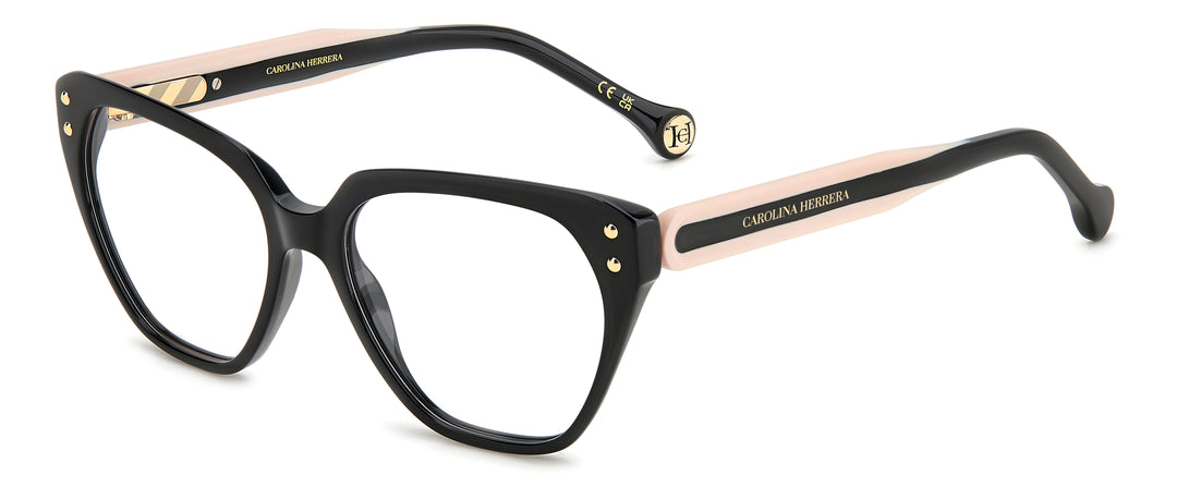 CAROLINA HERRERA HER 0223 negro y rosa, vista principal de tres cuartos #color_3h2