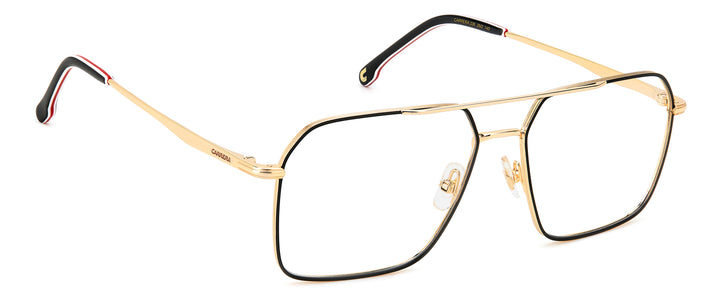 CARRERA CA336 negro y dorado, ángulo alternativo de tres cuartos 