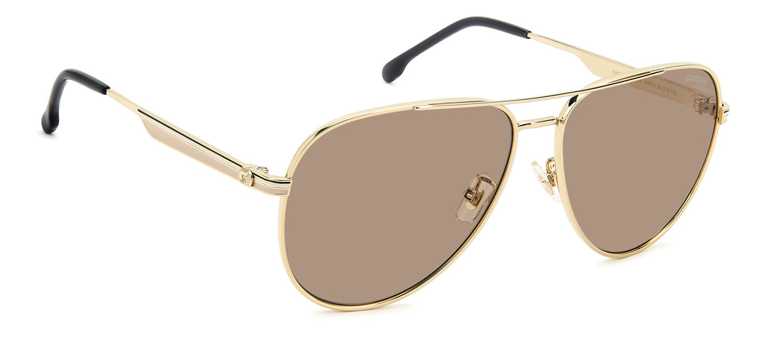 CARRERA 3088/S dorado y beige, ángulo alternativo de tres cuartos 