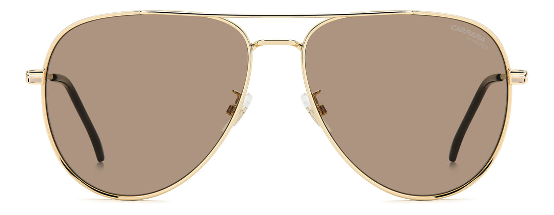 CARRERA 3088/S dorado y beige, vista frontal con varillas abiertas 