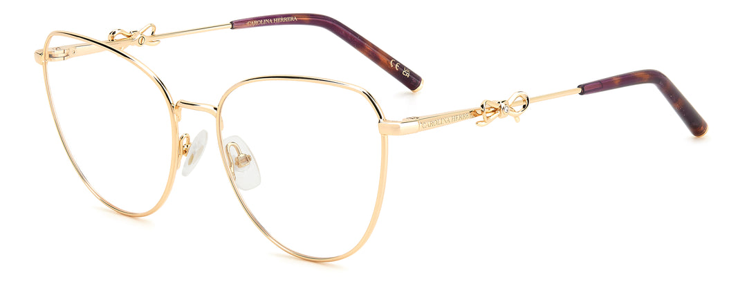 CAROLINA HERRERA HE0220 dorado y violeta, vista principal de tres cuartos #color_s9e