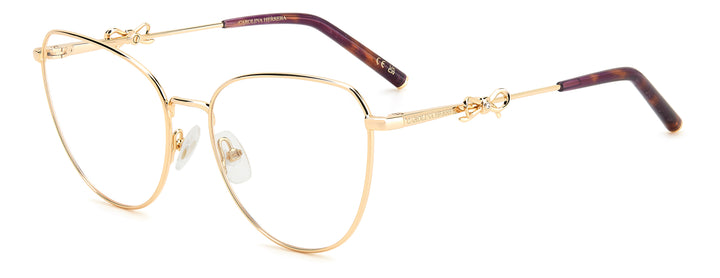 CAROLINA HERRERA HE0220 dorado y violeta, vista principal de tres cuartos 