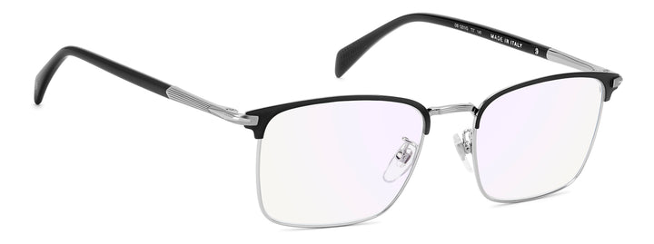 DAVID BECKHAM DB 1201/G negro mate y gris, ángulo alternativo de tres cuartos 