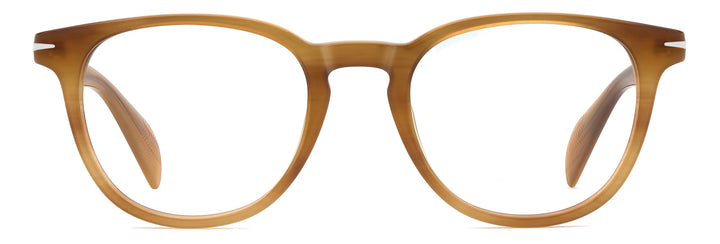 DAVID BECKHAM DB 1206 amarillo veteado, vista frontal con varillas abiertas 