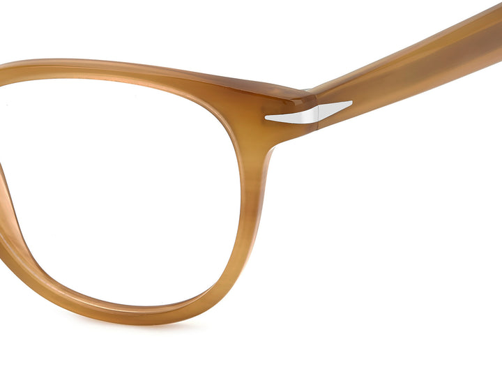 DAVID BECKHAM DB 1206 amarillo veteado, detalle del logotipo y la bisagra 